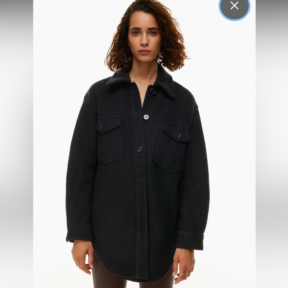 Aritzia Wilfred Black Ganna Jacket